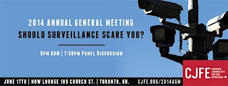 CJFE Panel Discussion: Should Surveillance Scare You? primary image