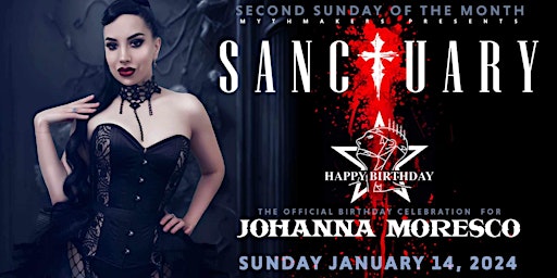 Imagem principal do evento 2nd Sunday Sanctuary Goth Night at Myth Nightclub | Sunday, 01.14.23