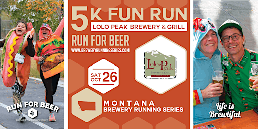 Image principale de 5k Beer Run x Lolo Peak Brewery & Grill | 2024 MT Brewery Running Series