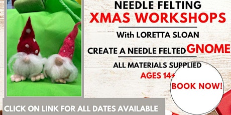 Needle Felted Gnome Christmas Workshop primary image