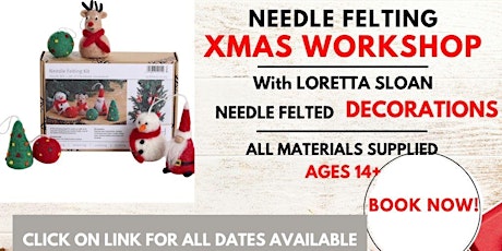 Needle Felted Christmas Decorations primary image