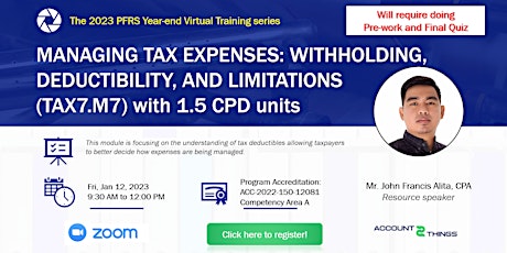 Managing tax expenses withholding deductibility limitations (1.5 CPD units) primary image