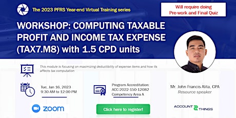 Workshop: computing taxable profit and income tax expense (1.5 CPD units) primary image