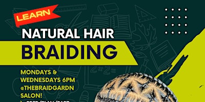 Image principale de Natural Hair Braiding class