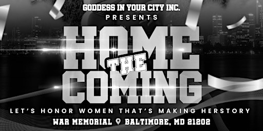 Goddess In Your City DMV "The HomeComing" primary image