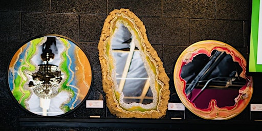 Imagem principal do evento Resin Geode Mirrors: Mother's Day  Self Care &  Love Celebration