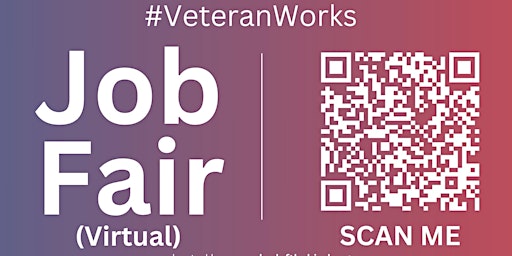 Imagem principal do evento #VeteranWorks Virtual Job Fair / Career Expo #Veterans Event #Boston