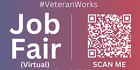#VeteranWorks Virtual Job Fair / Career Expo #Veterans Event #Boston primary image