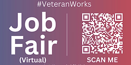 #VeteranWorks Virtual Job Fair / Career Expo #Veterans Event #Charleston