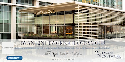 Primaire afbeelding van IWant2Network @ Hawksmoor I Canary Wharf I Premium London Networking