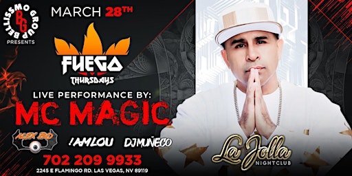 Bellissmo Group Presents MC MAGIC LIVE IN LAS VEGAS primary image