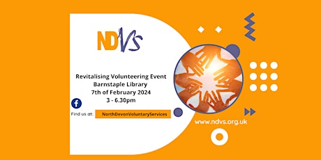 Revitalising Volunteer Event - VCS Organisations Booking Form primary image