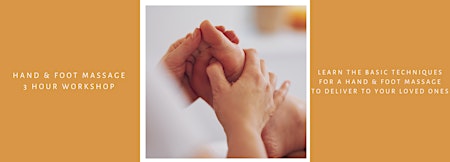 Image principale de 3 Hour Hand & Foot Massage Basic Training Workshop