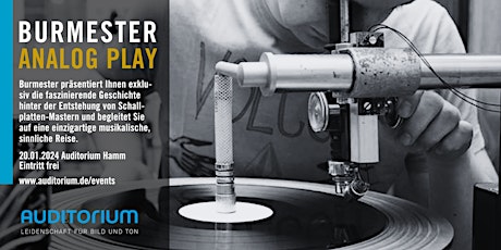 Imagen principal de BURMESTER: Analog Play