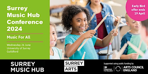 Imagem principal de Surrey Music Hub Conference 2024:  Music For All