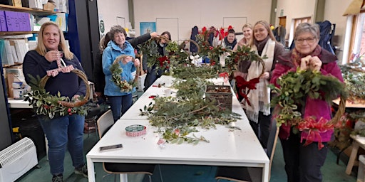 Christmas Wreath making workshop in the Heart of England Forest