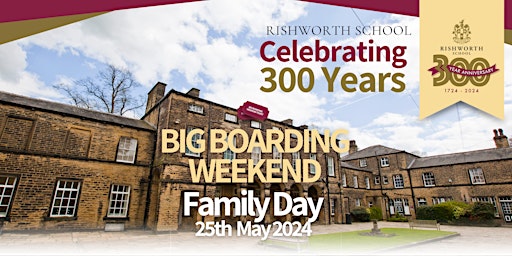 Immagine principale di 300th Anniversary Big Boarding Weekend - Saturday Day Ticket 