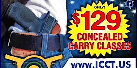 16 Hour Concealed Carry Monday thru Thursday 5:00 P.M. to 9:00 P.M. primary image