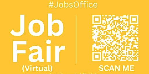 Primaire afbeelding van #JobsOffice Virtual Job Fair / Career Expo Event #Boston