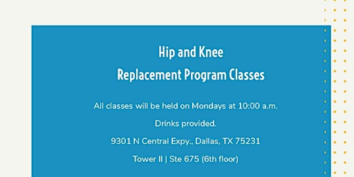 Hauptbild für North Central Surgical Center Hip and Knee Replacement Program Class