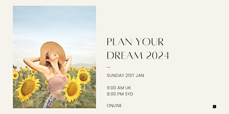 Plan your dream 2024  primärbild