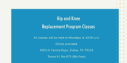 Imagen principal de North Central Surgical Center Hip and Knee Replacement Program Class