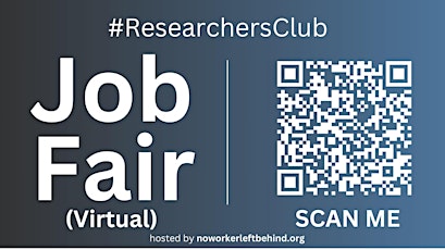 #ResearchersClub Virtual Job Fair / Career Expo Event #Virtual #Online