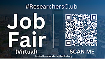 #ResearchersClub Virtual Job Fair / Career Expo Event #Dallas #DFW