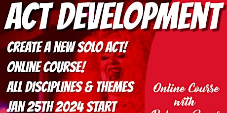Act Development with Rubyyy Jones primary image