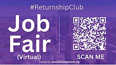 #ReturnshipClub Virtual Job Fair / Career Expo Event #Boston #BOS