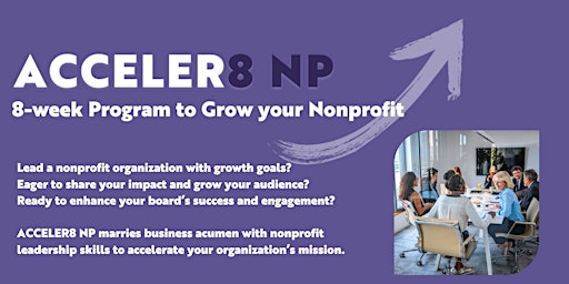Imagem principal do evento ACCELER8 NP for Non-Profit Organizations