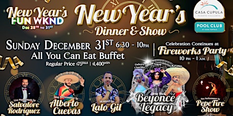 Primaire afbeelding van New Years Eve 2024 Banquet at Casa Cupula| NYE Dinner PV