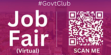 #GovClub Virtual Job Fair / Career Expo Event #Boston #BOS