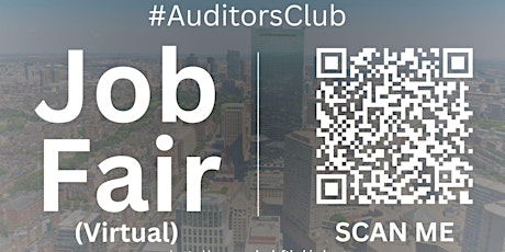 #AuditorsClub Virtual Job Fair / Career Expo Event #Boston #BOS