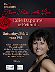 Image principale de Knox presents...From Paris with Love, featuring Edie Daponte & Friends