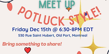 Hauptbild für Potluck Style! Montreal Community Care Meet Up!