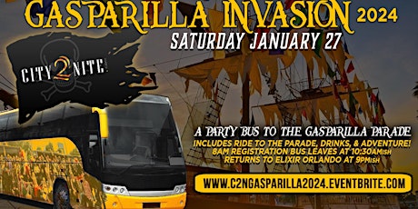 Image principale de City2nite Gasparilla 2024 Bus Invasion