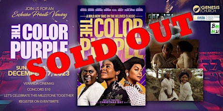 Imagen principal de Color Purple Private Screening