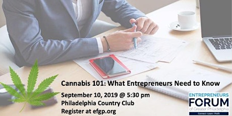 EFGP Registration: Cannabis 101: What Entrepreneurs Need to Know primary image