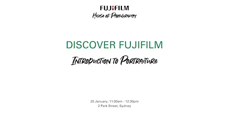 Imagem principal do evento DISCOVER FUJIFILM Introduction to Portraiture