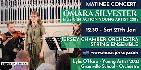 Imagen principal de Matinee -  Young Artist 2024 with Jersey Chamber Orchestra