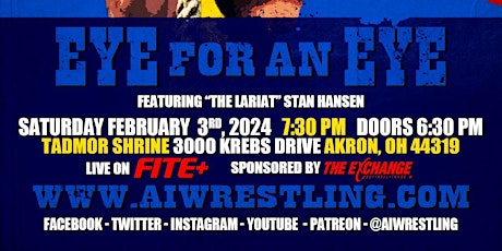 Absolute Intense Wrestling  Presents "Eye For An Eye" primary image