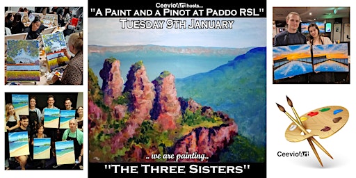 A Paint and a Pinot at Paddo RSL.  "The Three Sisters" primary image