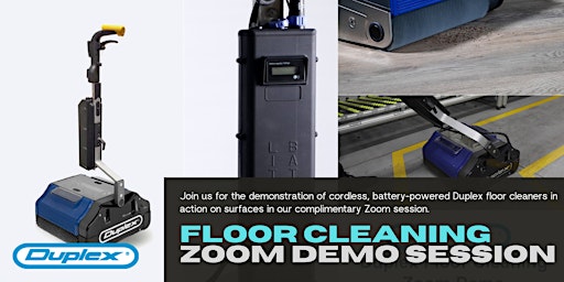 Primaire afbeelding van Online Demo: Floor Cleaning with Duplex Machines