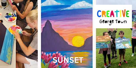 Sunset Painting on a Canvas primary image