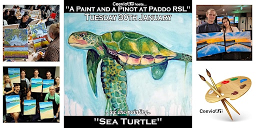 A Paint and a Pinot at Paddo RSL.  "Sea Turtle" primary image