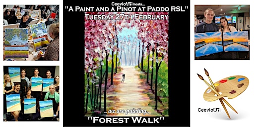 A Paint and a Pinot at Paddo RSL. "Forest Walk" primary image