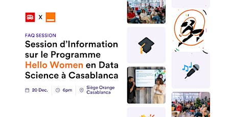 Image principale de [Info Session] Hello Women : Data Science Programme avec Orange Maroc