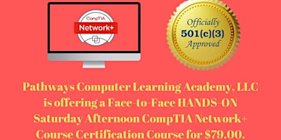 Hauptbild für Face-to-Face HANDS-ON Saturday Afternoon CompTIA Network+ Course - $79.00