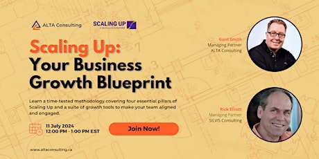 Immagine principale di Scaling Up: Your Business Growth Blueprint - July 